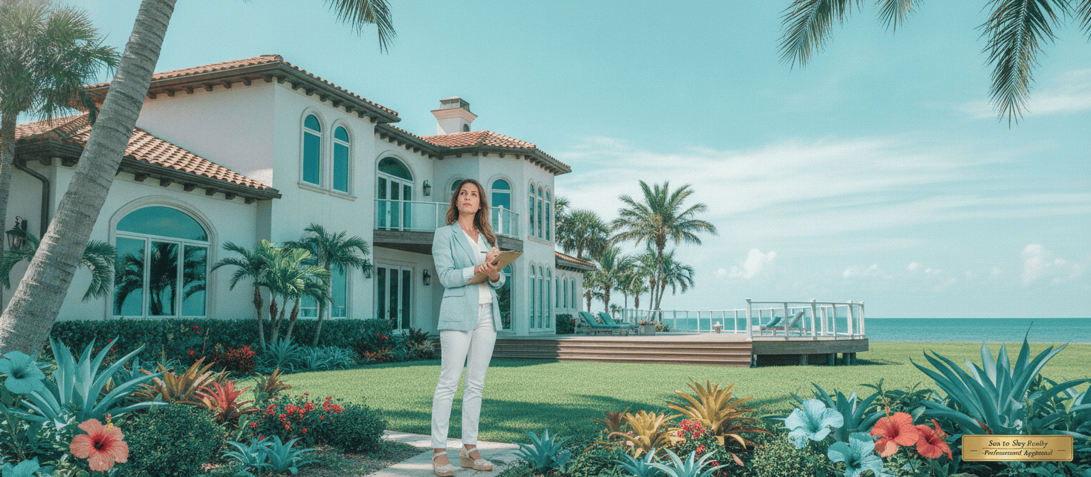 Gulf Coast real estate agent assessing home value and pricing, Bradenton Florida