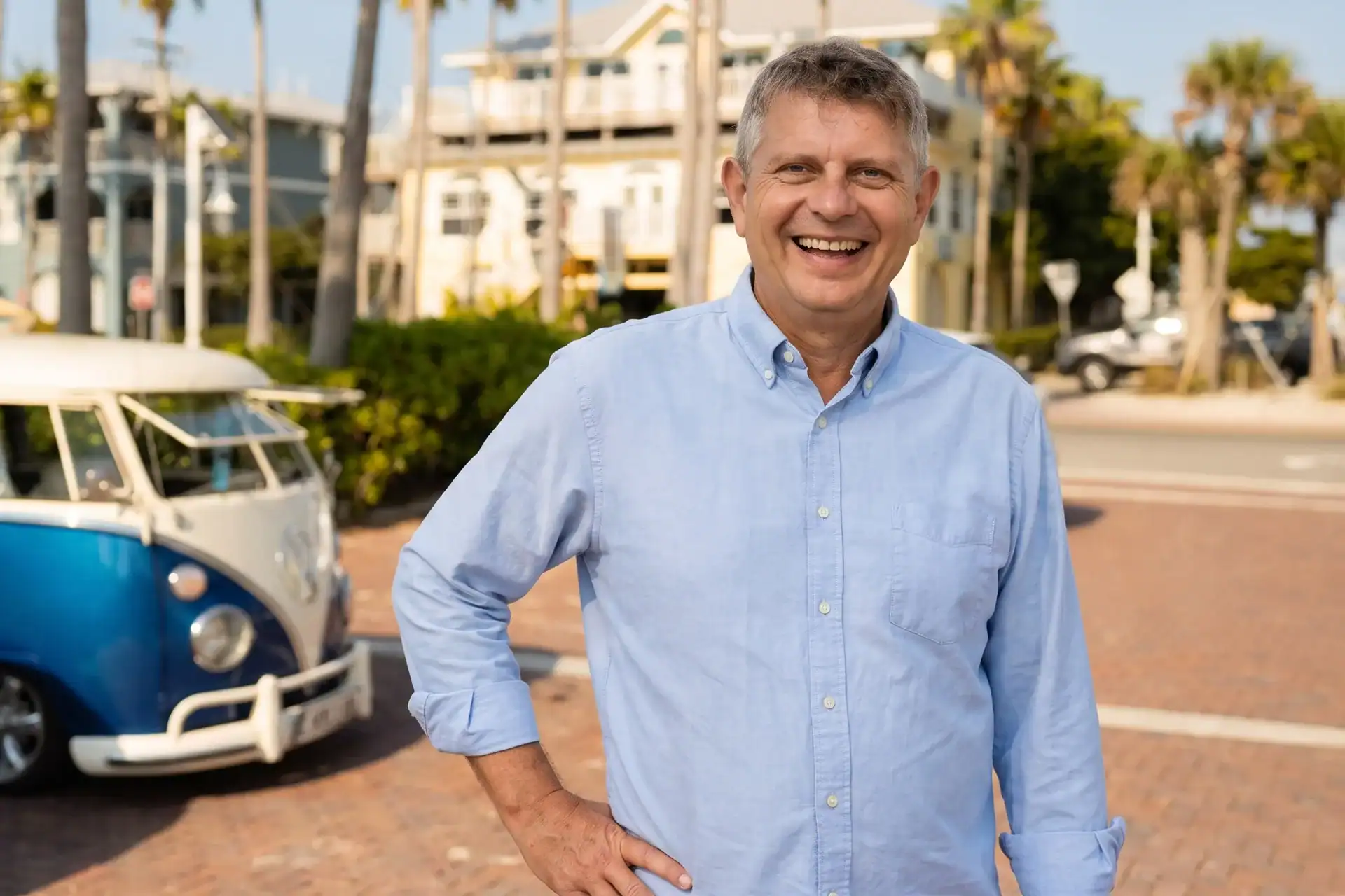 Axel Weiss, broker at Sea to Sky Realty, in Bradenton Beach, Florida