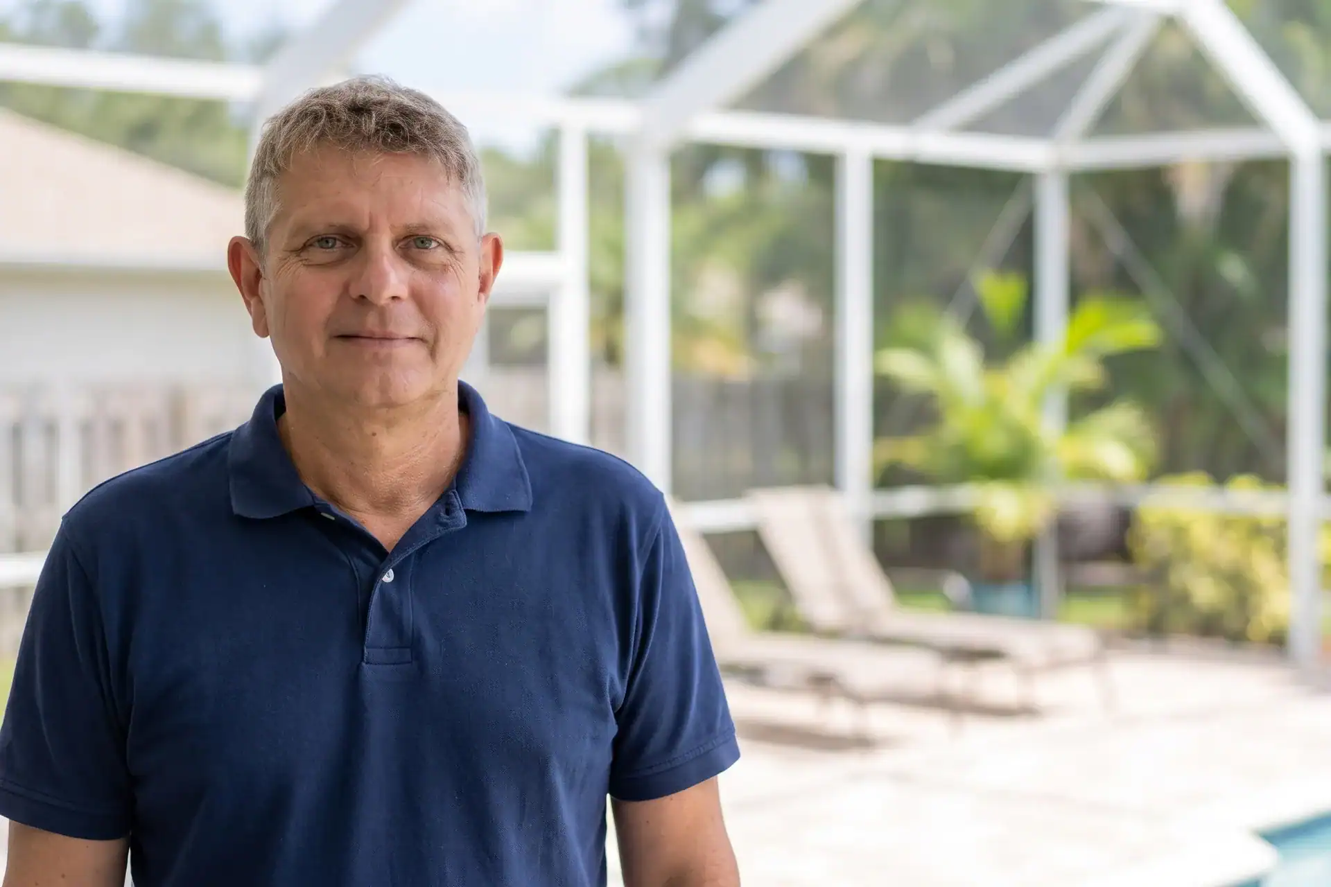 Axel Weiss, broker at Sea to Sky Realty, at a Bradenton rental property